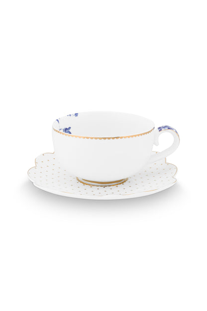 Espresso Cup & Saucer Royal White 125ml
