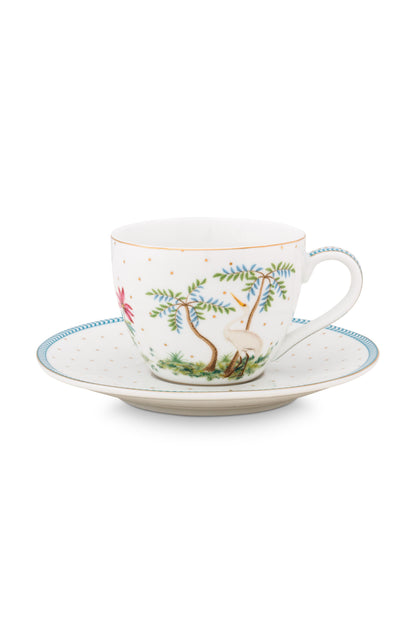 Espresso Cup & Saucer Jolie Dots Gold 120ml