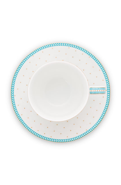 Espresso Cup & Saucer Jolie Dots Gold 120ml