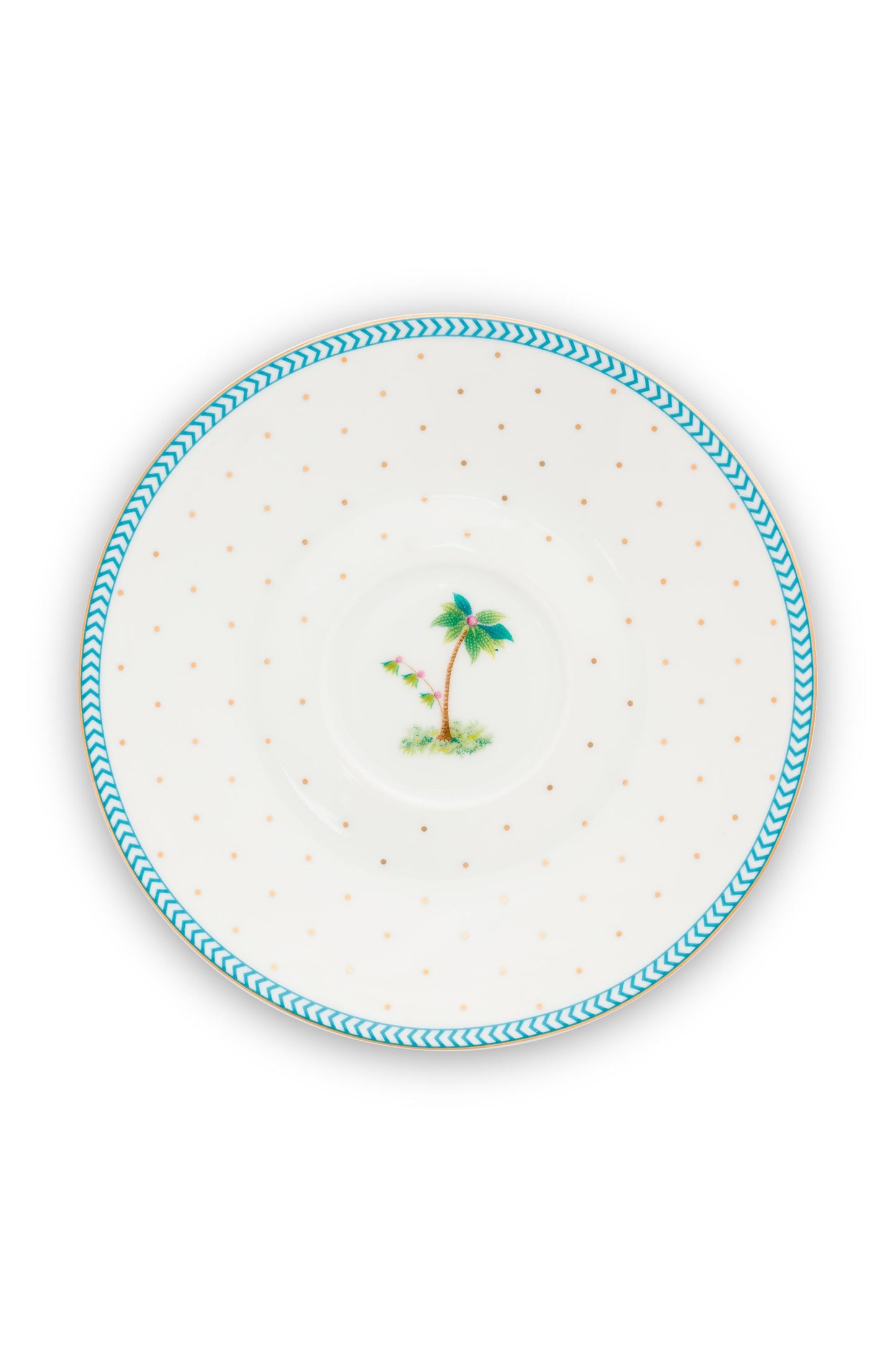 Espresso Cup & Saucer Jolie Dots Gold 120ml