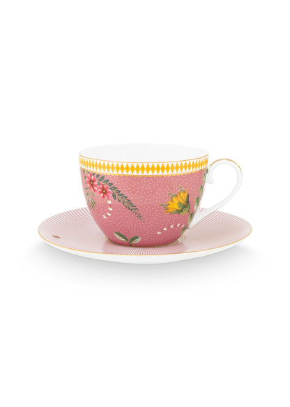 Cup & Saucer La Majorelle Pink 280ml
