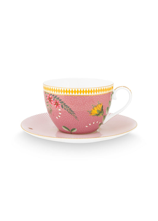 Cup & Saucer La Majorelle Pink 280ml