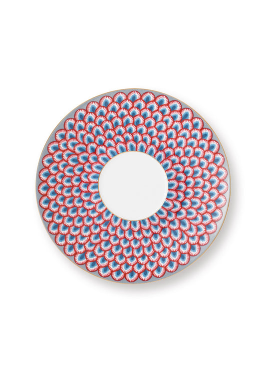 Espresso Cup & Saucer Flower Festival Light Blue120ml