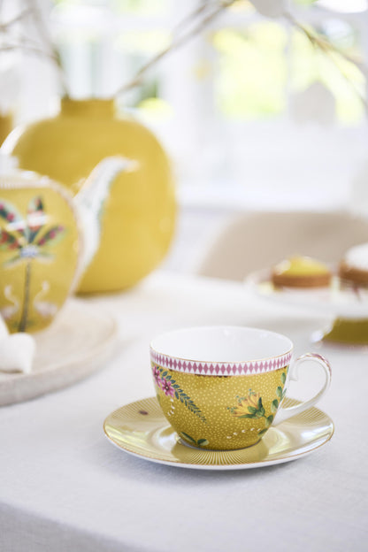 Gift Set of 2 Cups & Saucers La Majorelle Yellow 280ml