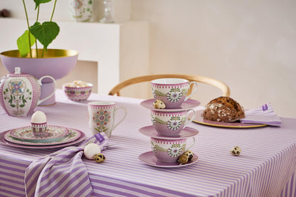 Cup and Saucer Lily & Lotus Tiles Lilac 280ml