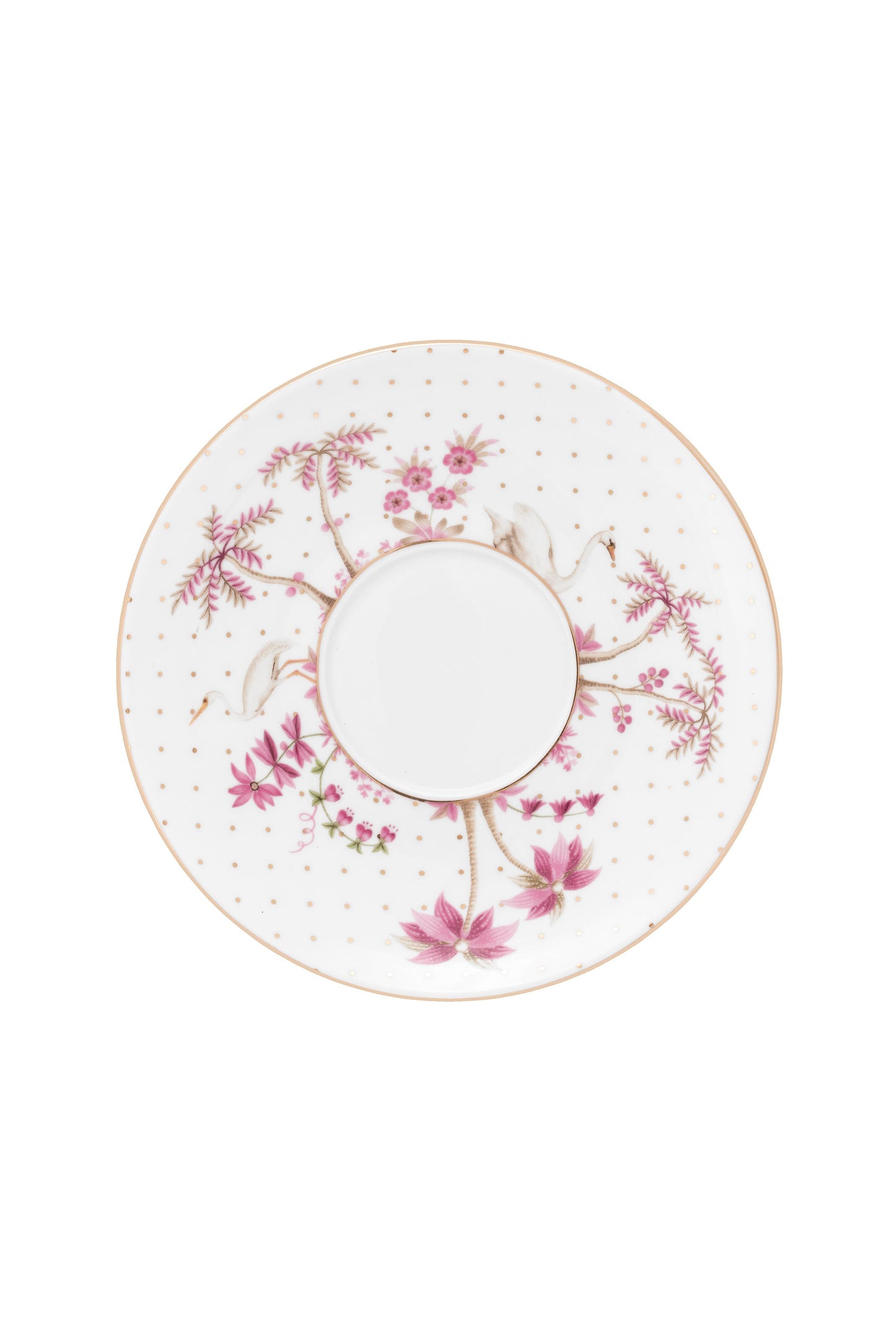 Cup & Saucer Jolie Dots Gold Pink 280ml