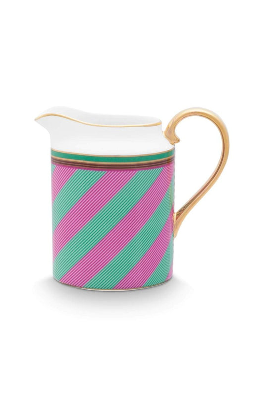 Creamer Pip Chique Stripes Pink-Green 260ml