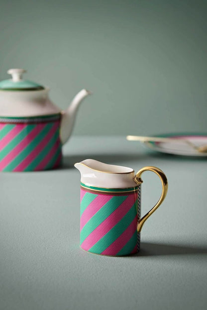 Creamer Pip Chique Stripes Pink-Green 260ml