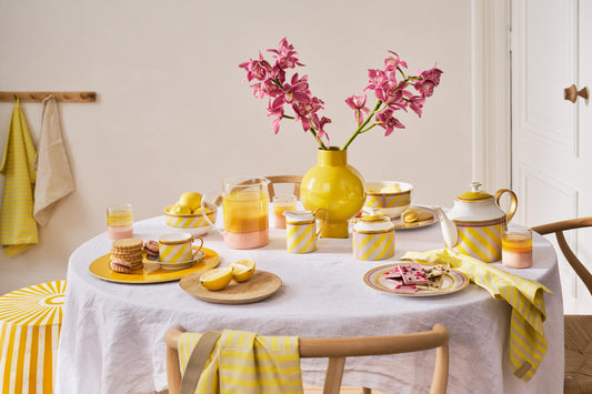 Creamer Small Pip Chique Stripes Yellow 260ml