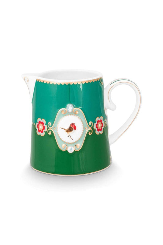 Creamer Small Love Birds Medallion Emerald-Green 270ml