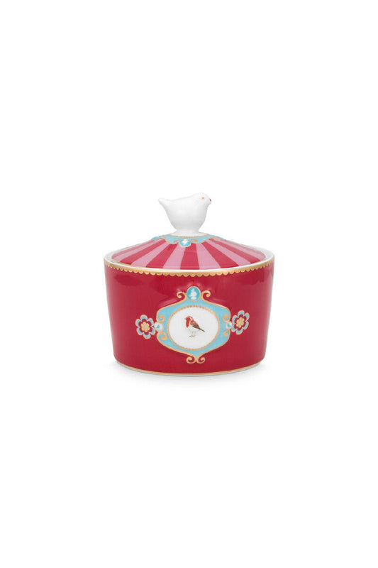 Sugar Bowl Love Birds Medallion Red-Pink 300ml