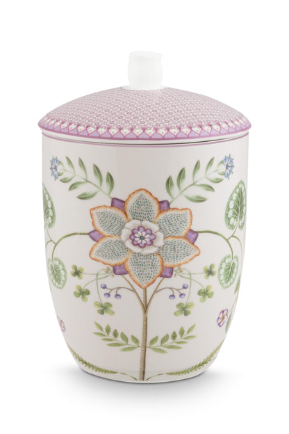 Storage Jar Lily & Lotus Off White 1.5ltr