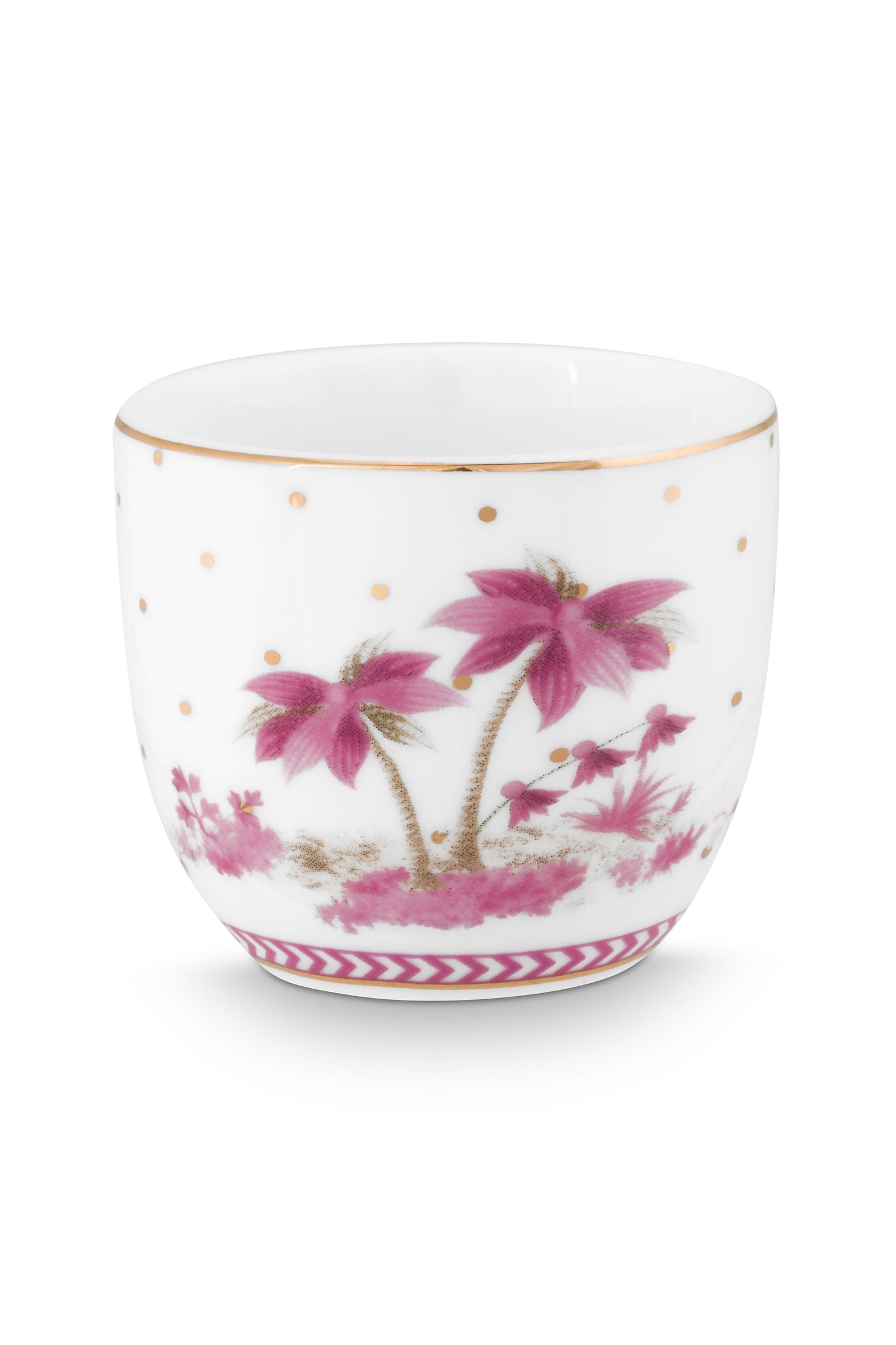 Egg Cup Jolie Dots Gold Pink