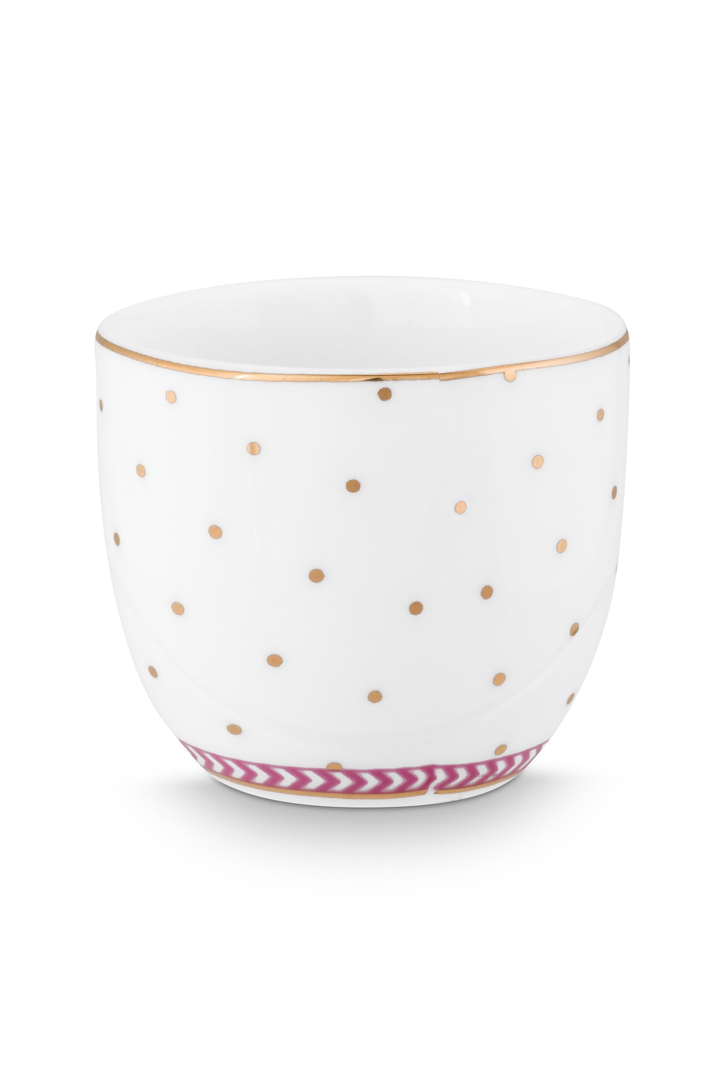 Egg Cup Jolie Dots Gold Pink