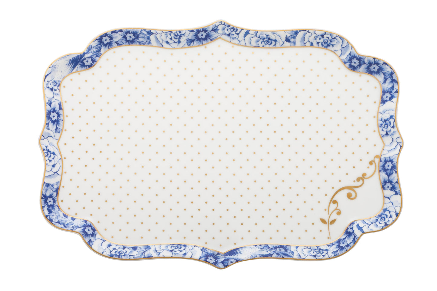 Metal Tray Royal White 26x18cm