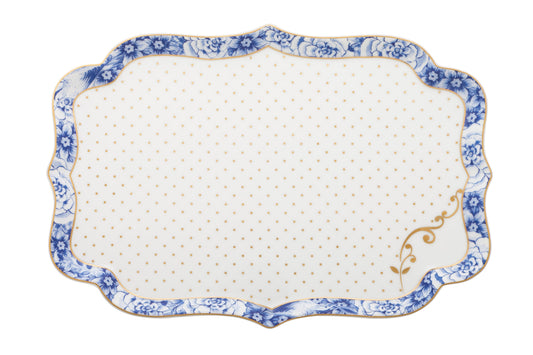 Metal Tray Royal White 26x18cm