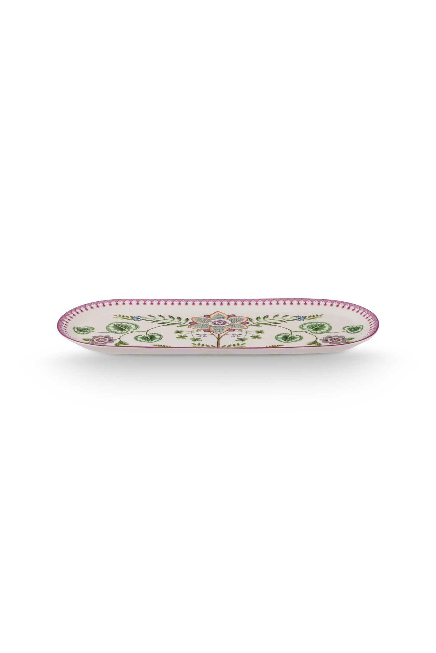 Serving Platter Lily & Lotus Off White 33.3x15.5cm