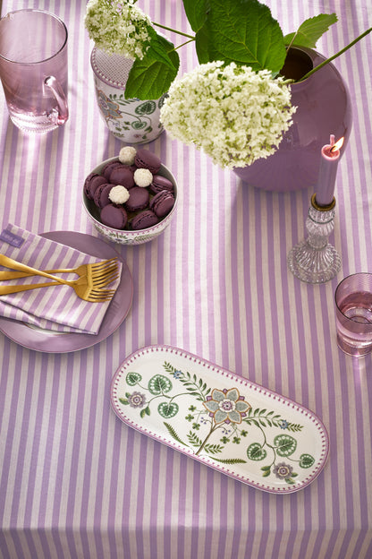 Serving Platter Lily & Lotus Off White 33.3x15.5cm