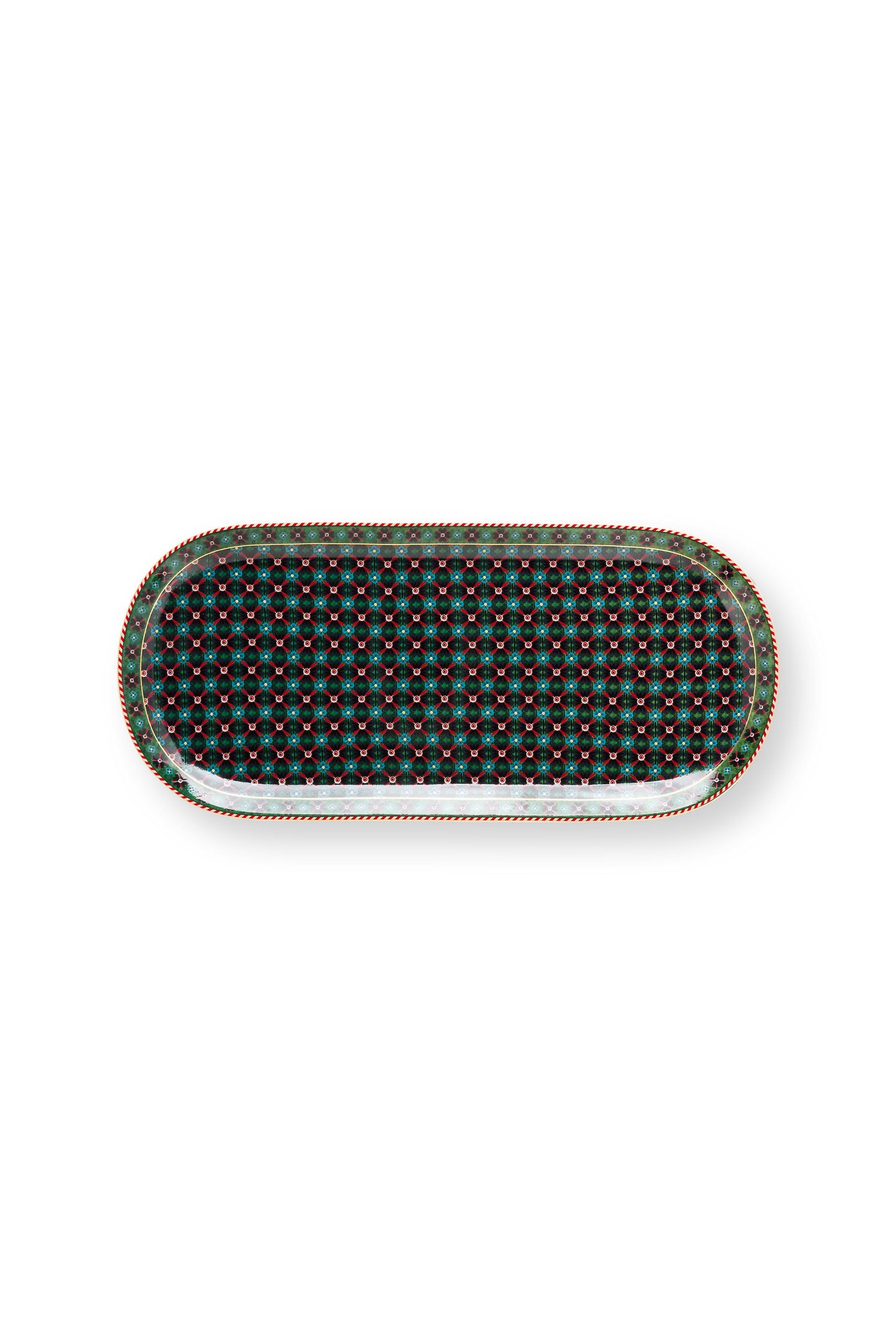 Small Platter Clover Green 33.3x15.5cm