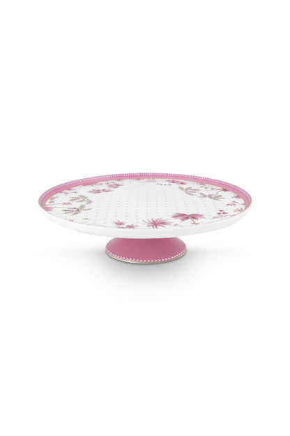Cake Stand Jolie Dots Gold Pink 21cm