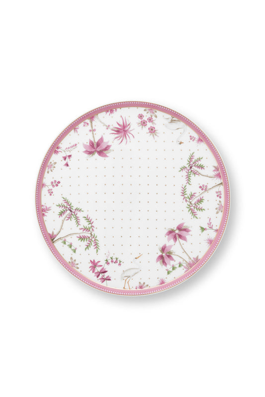 Cake Stand Jolie Dots Gold Pink 21cm