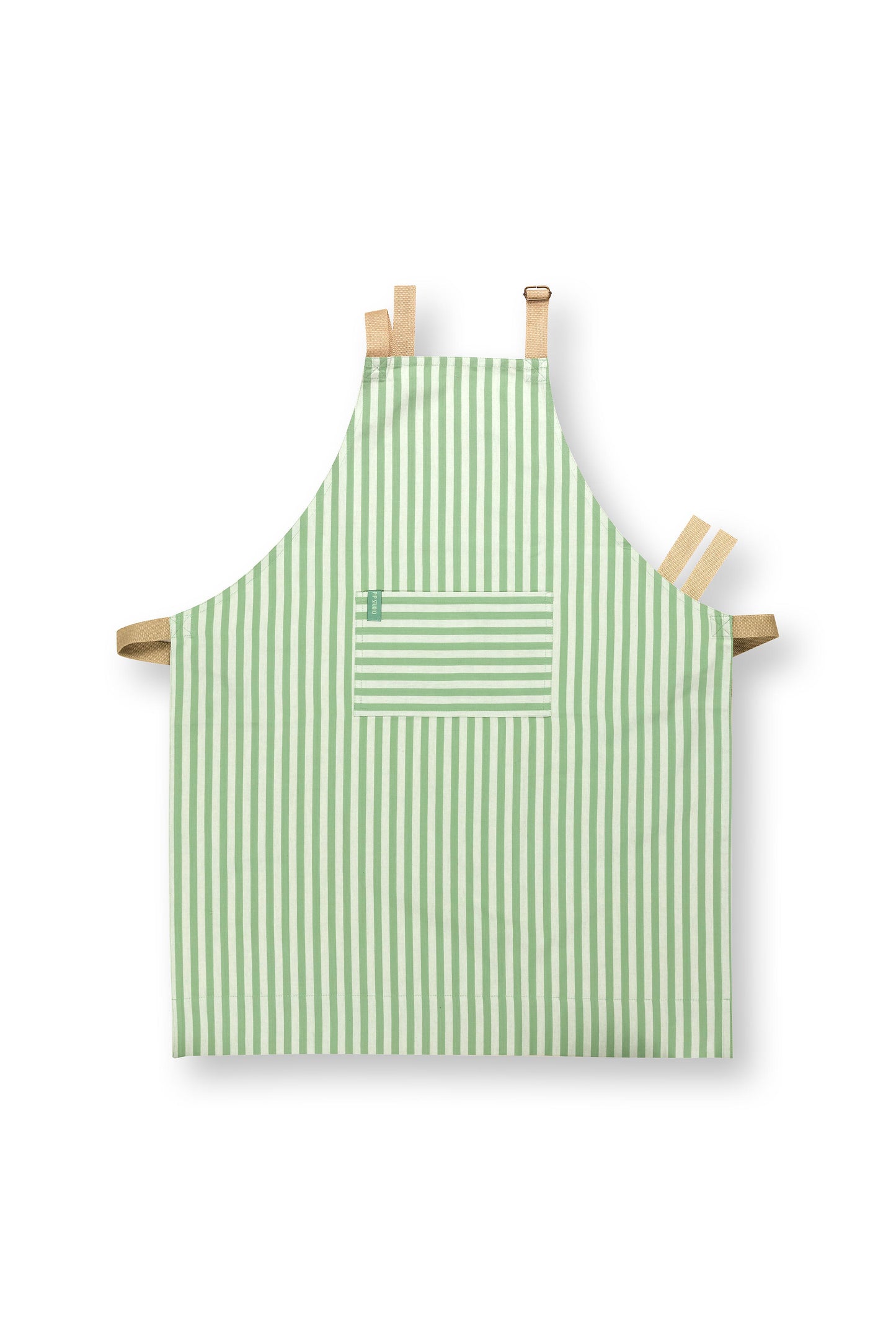 Apron Stripes Light Green 72x89.5cm