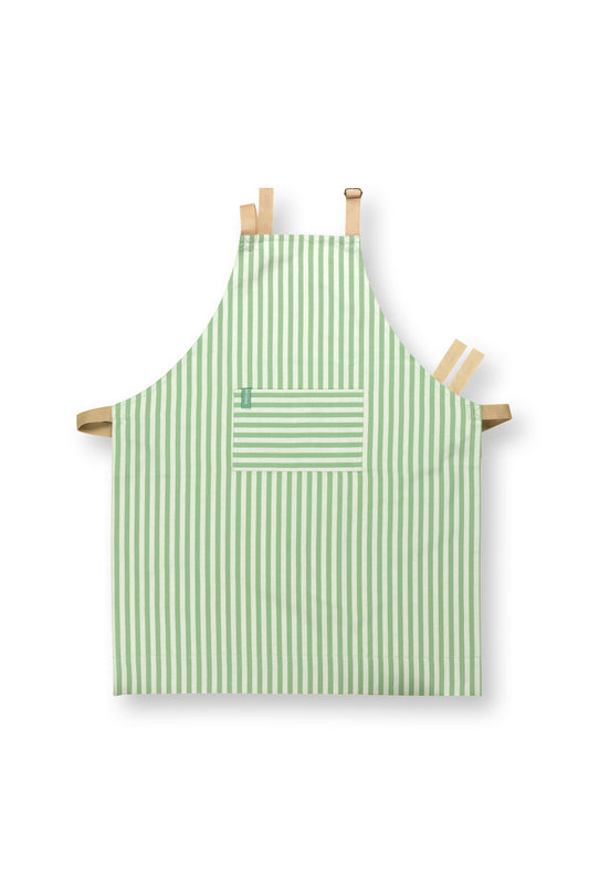 Apron Stripes Light Green 72x89.5cm