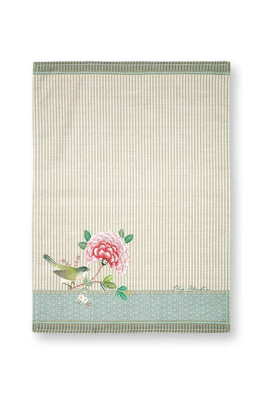 Tea Towel Blushing Birds Khaki 50x70cm