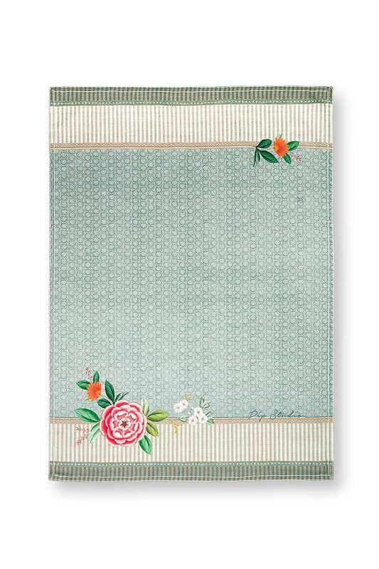 Tea Towel Blushing Birds Blue 50x70cm