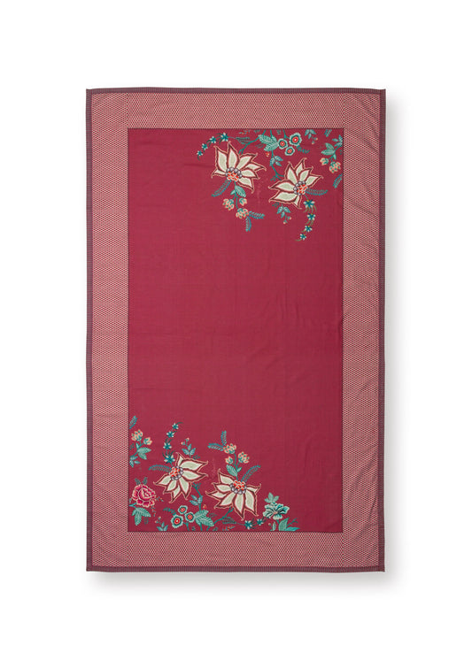 Table Cloth Flower Festival Dark Pink 140x180cm