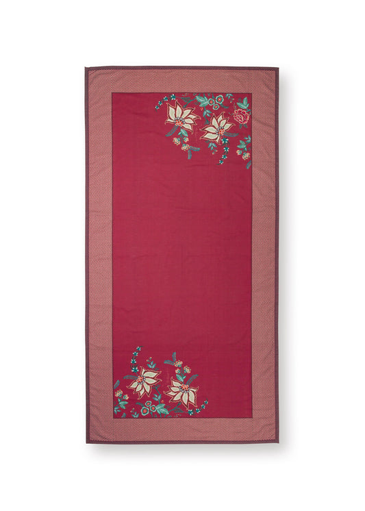 Table Cloth Flower Festival Dark Pink 150x300cm