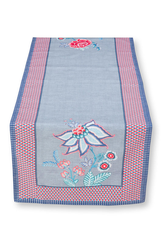 Table Runner Flower Festival Blue 50x150cm