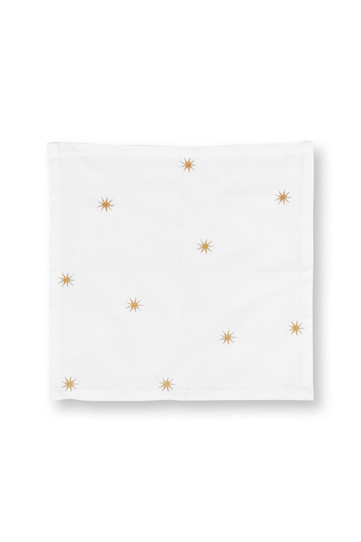Set/2 Napkin Embroidery Stars Gold 40x40cm