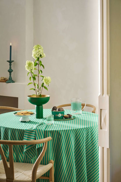 High Tray Metal Matte Green 24x23cm