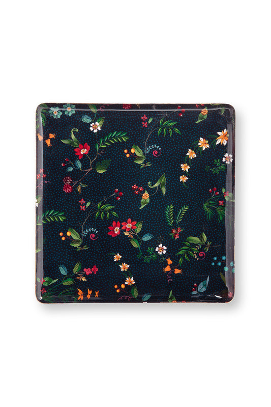 Tray Metal Medium Berry Blues Dark Blue 30.5x30.5cm