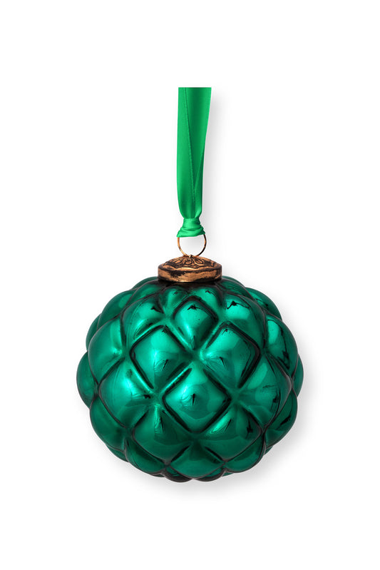 Ornament Glass Dark Green 12.5cm