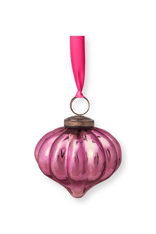 Ornament Glass Light Pink 7.5cm