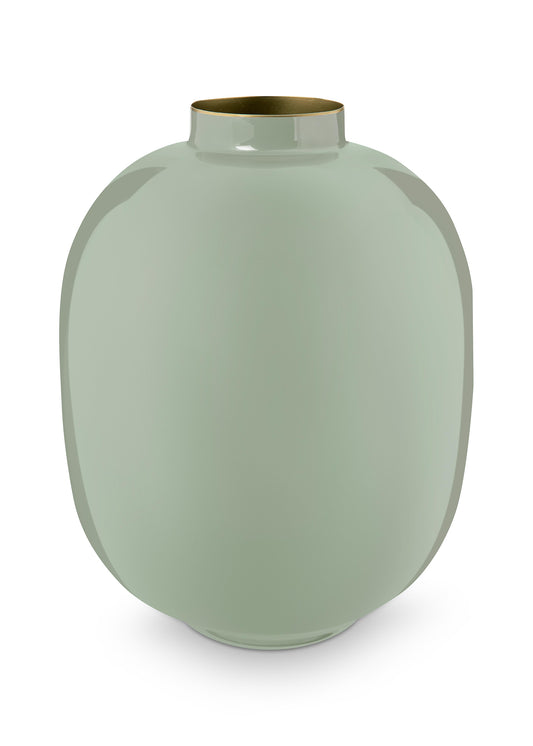 Vase Metal Green 32cm