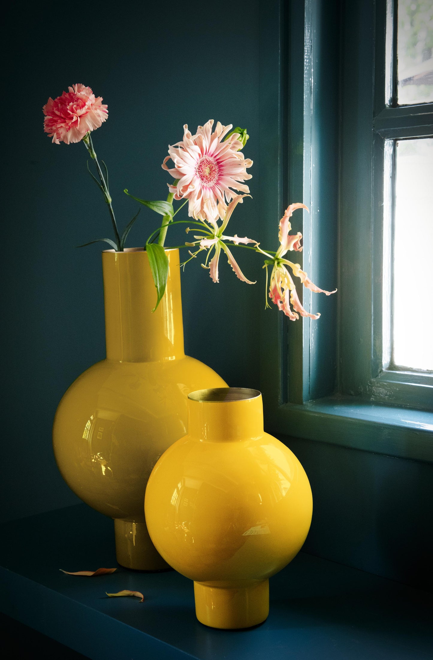 Vase Metal Medium Ocher 24x40cm