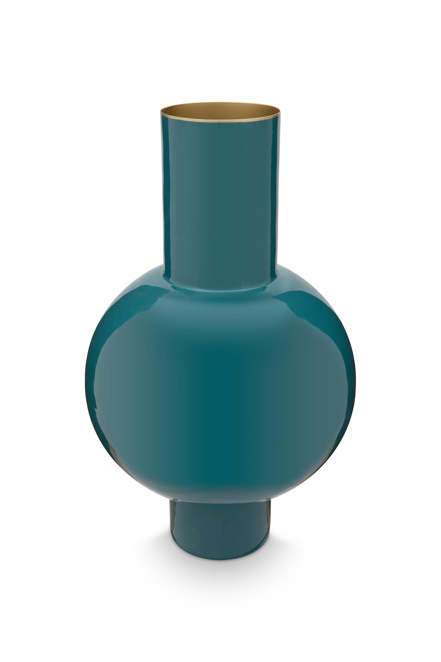 Vase Metal Medium Dark Green 24x40cm