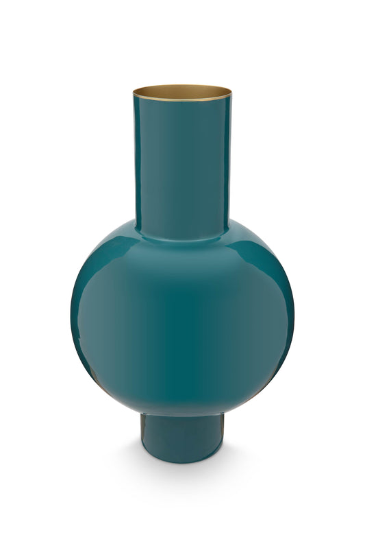 Vase Metal Medium Dark Green 24x40cm