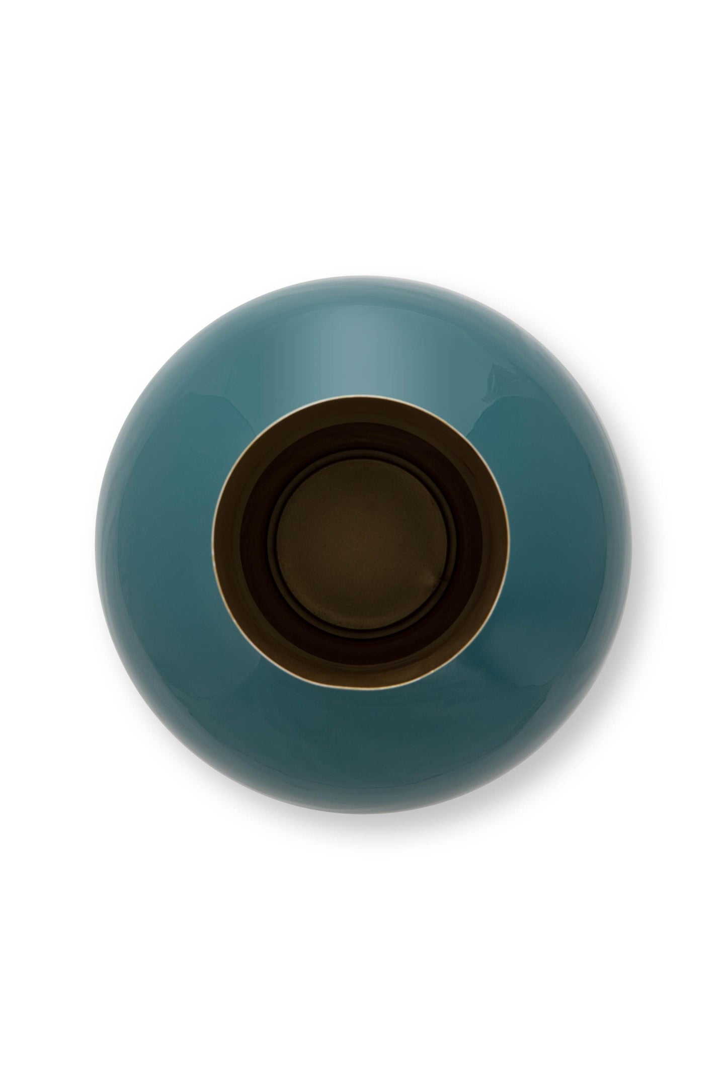 Vase Metal Medium Dark Green 24x40cm