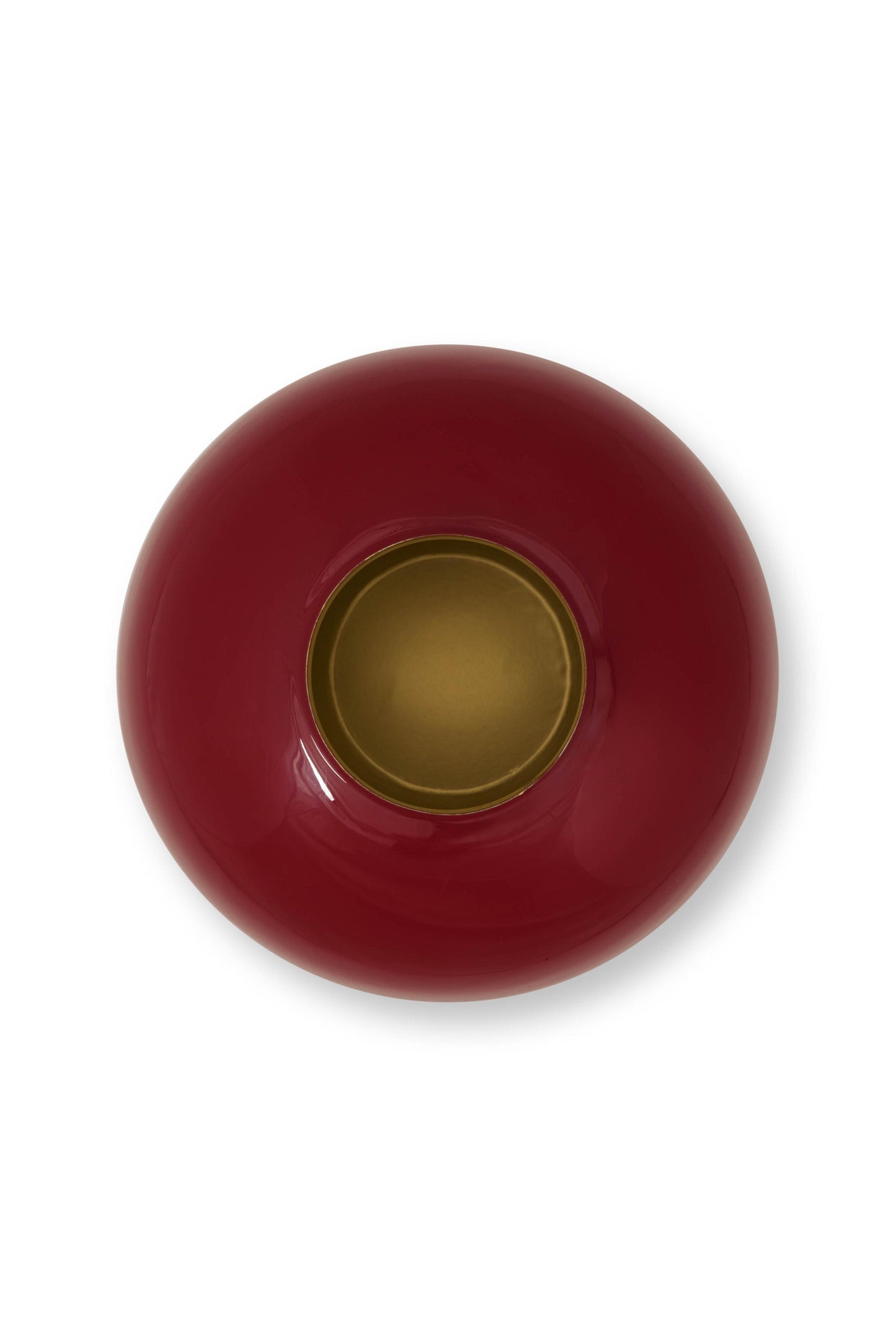 Vase Metal Dark Red 32cm