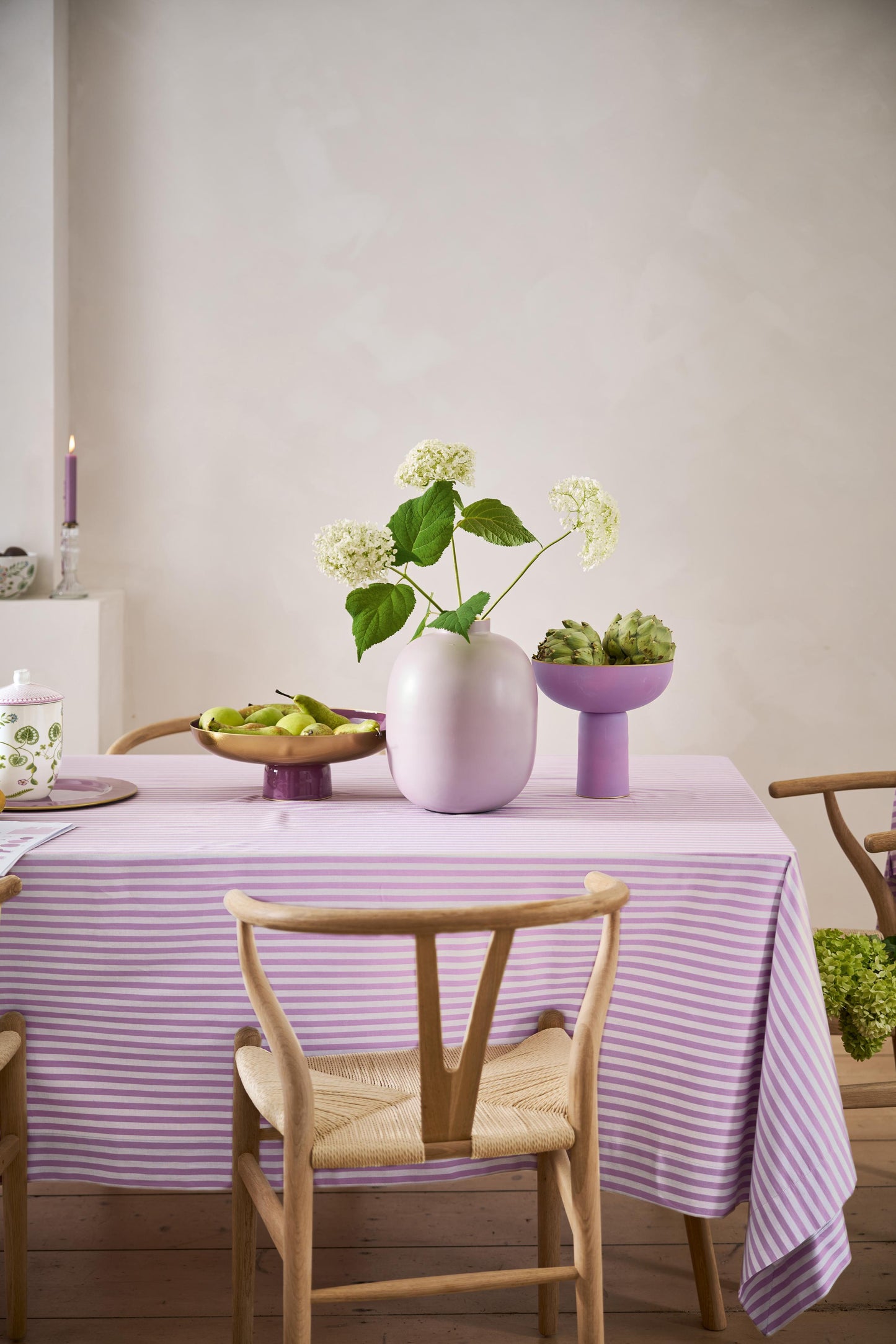 Vase Metal Matte Lilac 32cm
