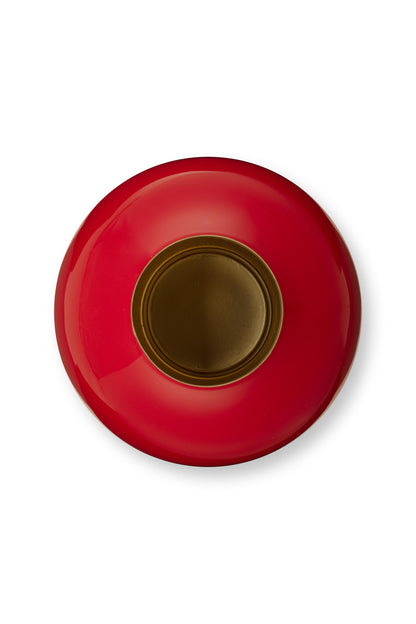 Vase Metal Small Red 18x24cm