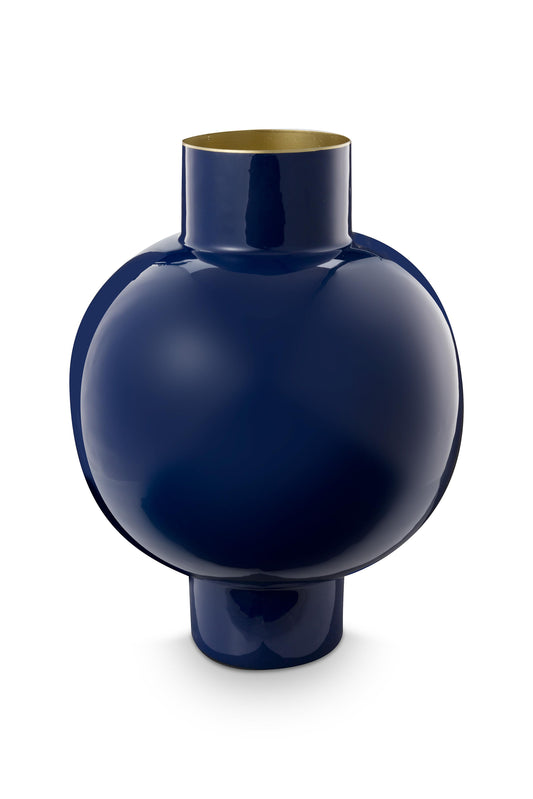 Vase Metal Large Royal Blue 31.5x42cm