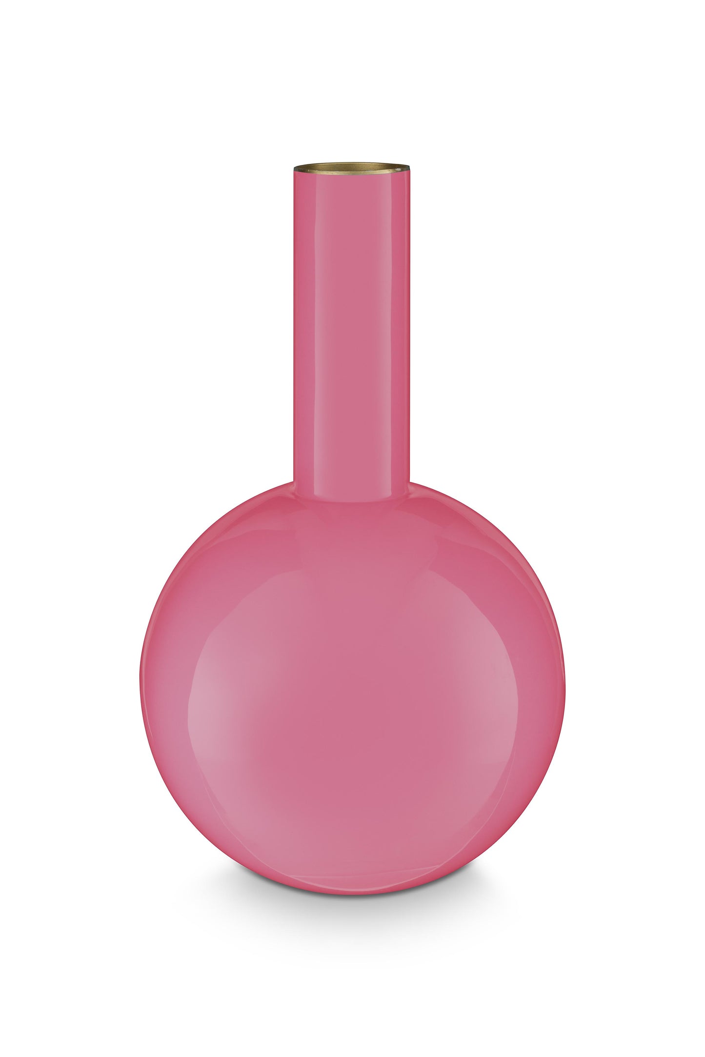 Vase Metal Medium Pink 19x33cm