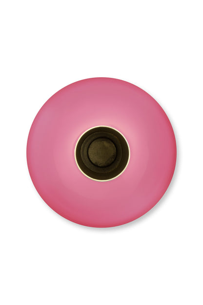 Vase Metal Medium Pink 19x33cm
