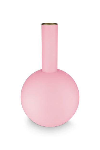 Vase Metal Large Matte Light Pink 24.5x42cm