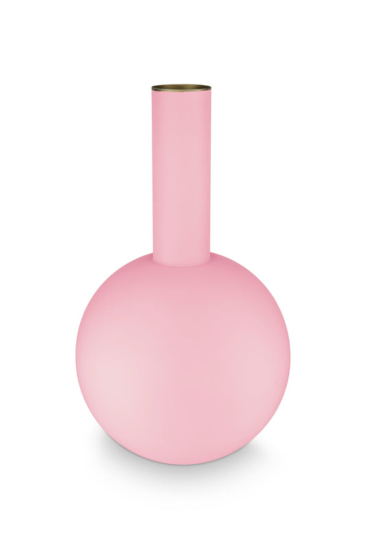 Vase Metal Large Matte Light Pink 24.5x42cm